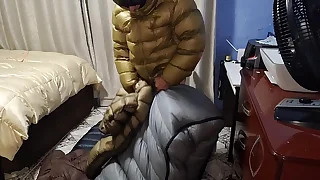 Cum Puffer Jacket Fetish